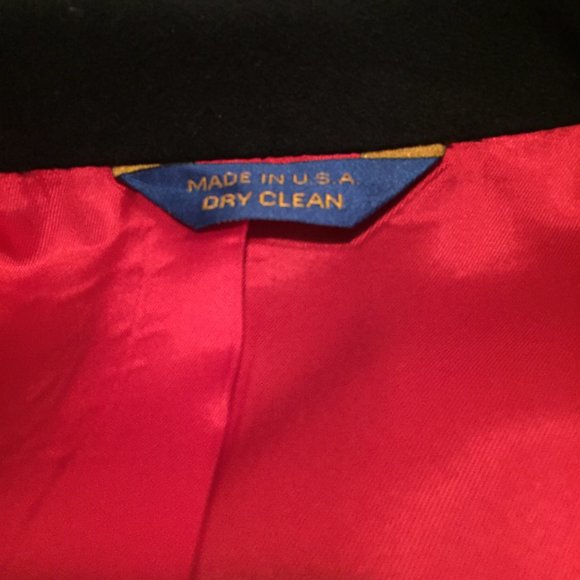 PENDLETON PURE VIRGIN WOOL BLAZER JACKET NAVY BLUE GOLD TONE BUTTONS MENS 42 - Picture 8 of 9